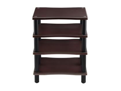 Monoprice Monolith 4 Tier Audio Stand XL - Espresso, Open Air Design, Each Shelf Supports Up to 75 lbs., Perfect Way to Organize AV Components alternate image