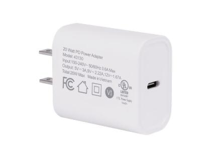 Monoprice 20W USB-C Fast Wall Charger | Compatible with iPhones, iPad mini, Samsung Galaxy S, AirPods, Nintendo Switch, Smart Watches alternate image
