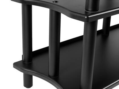 Monoprice Monolith Double-Wide XL 3-Tier AV Stand - Black | 300 lbs Weight Capacity Per Shelf, Organize and Display Your AV Components, Home Theater or Entertainment System alternate image