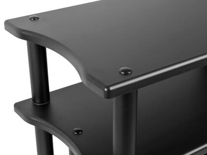 Monoprice Monolith Double-Wide XL 3-Tier AV Stand - Black | 300 lbs Weight Capacity Per Shelf, Organize and Display Your AV Components, Home Theater or Entertainment System alternate image