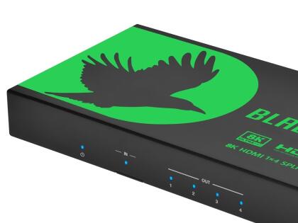 Monoprice Blackbird 8K60 1x4 HDMI Splitter With Audio Extraction, HDMI 2.1, HDCP 2.3, for Xbox, HDTV, Computer, Projector, PS4, Fire Stick alternate image