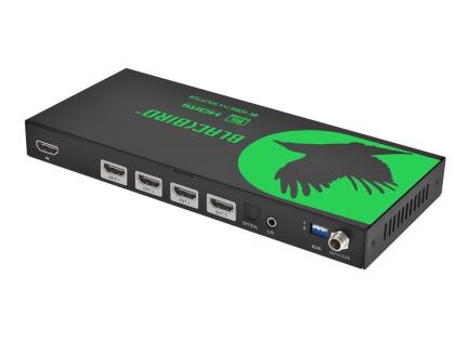 Monoprice Blackbird 8K60 1x4 HDMI Splitter With Audio Extraction, HDMI 2.1, HDCP 2.3, for Xbox, HDTV, Computer, Projector, PS4, Fire Stick alternate image