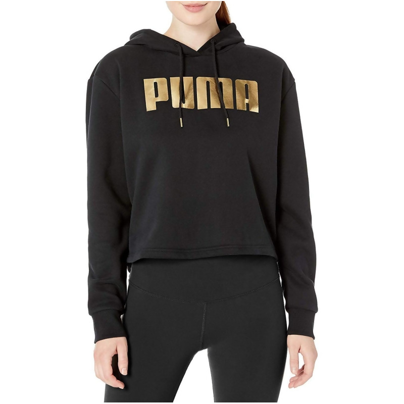 gold puma hoodie