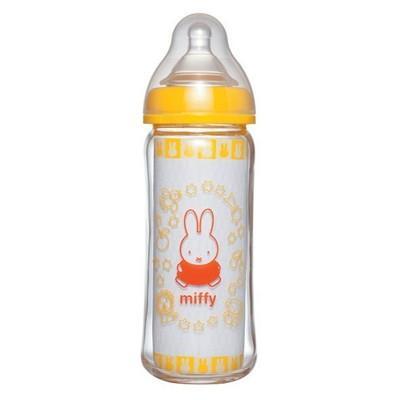 chuchu 啾啾 miffy寬口玻璃奶瓶-240ml 
