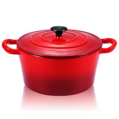 法式圓型鑄鐵琺瑯鍋23cm From 松果購物at Shop Com Tw