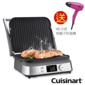 【美膳雅Cuisinart】液晶溫控多功能燒烤煎烤盤 GR-5NTW(贈沙宣吹風機) 【美膳雅Cuisinart】液晶溫控多功能燒烤煎烤盤 GR-5NTW(贈沙宣吹風機)