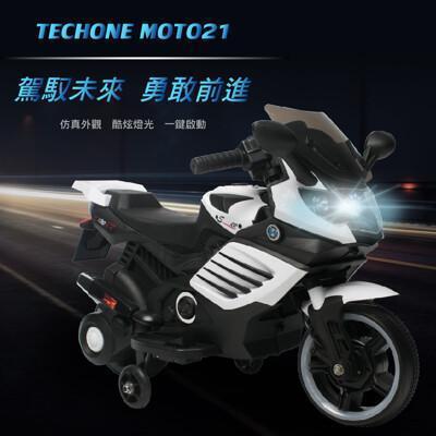 techone moto 21 兒童電動車炫酷逼真摩托車三輪車男女可坐寶寶玩具小孩童車 