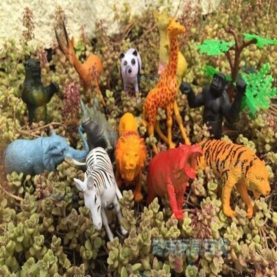 家家酒 動物園 / 侏儸紀 乖乖桶公仔 (含圍欄) 迷你動物園 獅子 恐龍 模型 玩具 