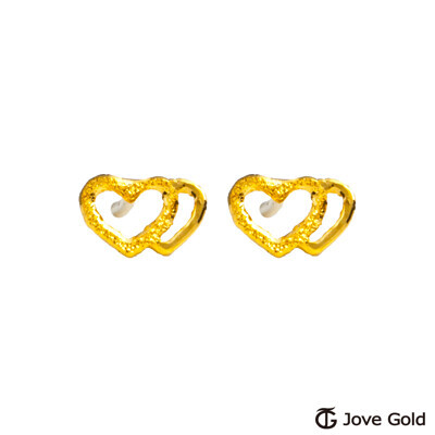 jove gold 漾金飾 心語黃金耳環 