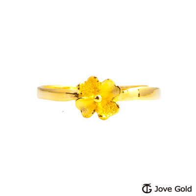 jove gold 漾金飾 花季黃金戒指