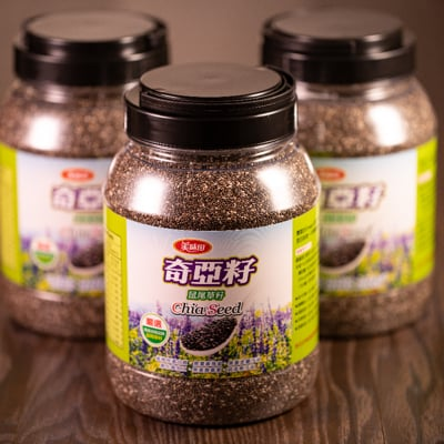 美味田家庭號 一公斤特大罐 天然純淨 奇亞籽 因要喝的要求乾淨品質 鼠尾草籽 純淨度99.99