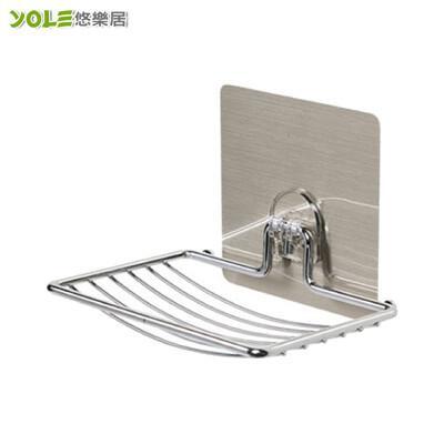 yole悠樂居無痕貼鍍鉻肥皂架#1425032 