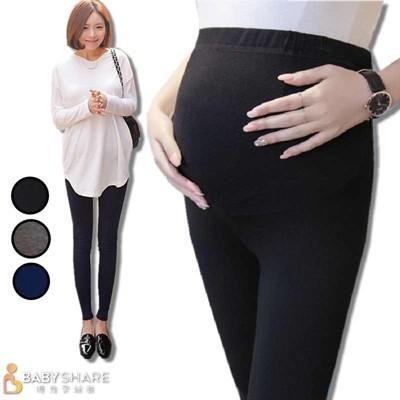 babyshare時尚孕婦裝 加大尺碼 莫代爾九分內搭褲 超大彈力 孕婦褲 可調節211888 