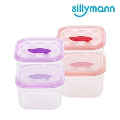 韓國sillymann 100%鉑金副食品保鮮盒(180ml)-2入裝矽膠 