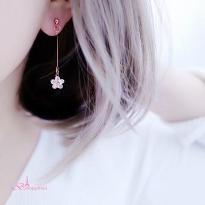 韓國簡約垂墜浪漫花樣 耳環 925銀針 夾式 針式bonjouracc 