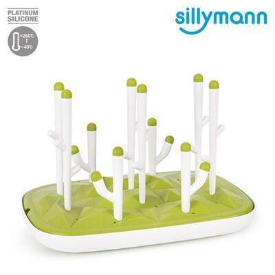 韓國sillymann 100%鉑金矽膠仙人掌奶瓶乾燥架 