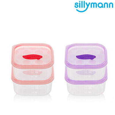 韓國sillymann 100%鉑金矽膠副食品保鮮盒(120ml) 