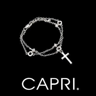 capri雲縫中的榮光 十字架手鍊 