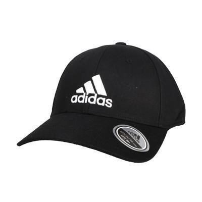 adidas 運動帽-純棉 遮陽 防曬 鴨舌帽 帽子 愛迪達 基本款 棒球帽 黑白 