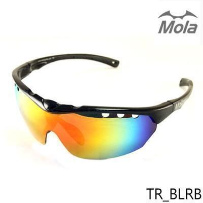 mola摩拉超輕量運動太陽眼鏡 23.7g 彩色多層膜 uv400 男 鼻墊可調 tr-blrb 