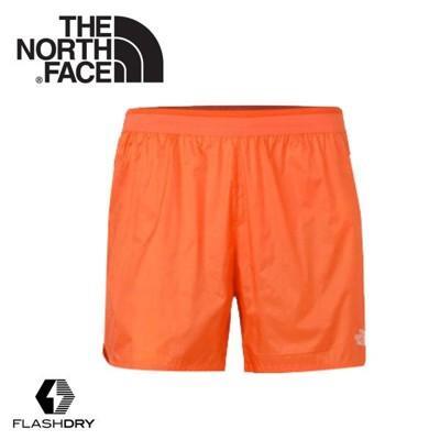 the north face 男 flashdry運動短褲橘3ce9/運動短褲/快乾短褲/慢跑褲 