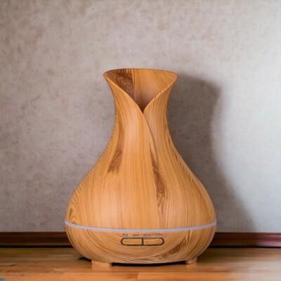 水氧機 木紋花瓶 古典自然家居香薰機 (非木製) 