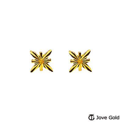 jove gold 漾金飾 極光黃金耳環 