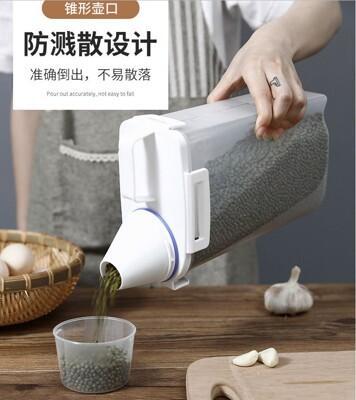 防潮防蟲儲存罐 米桶 冰箱 手提有蓋帶量杯儲存罐 五穀雜糧 黃豆 保存 手提塑膠桶 手提收 