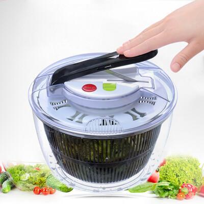 按壓式脫水器 蔬菜脫水籃 瀝水籃 蔬果籃 槓桿原理 省力 沙拉 醃製 (5l) 