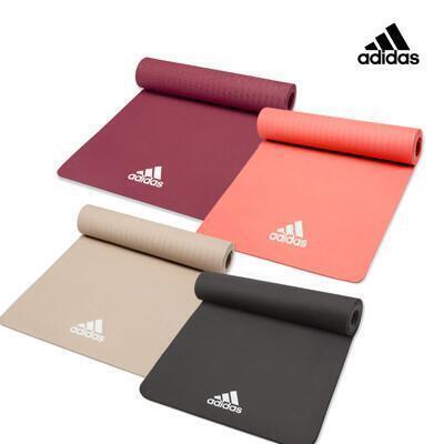 Adidas 愛迪達 Yoga 輕量波紋瑜珈墊 8mm 珊瑚粉 Momo購物網