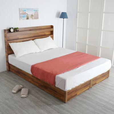 yostyle 宮野日式床組-雙人5尺(二色) 床頭片 床架 雙人床 