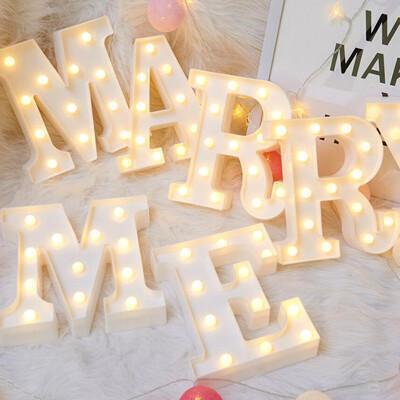 字母燈 數字燈 led造型燈 求婚 慶生 派對 告白 婚禮佈置 夜燈 裝飾燈 情人節 拍攝道具 