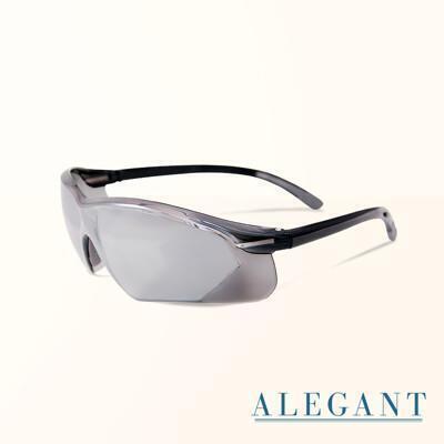 流線設計鈦銀色運動太陽眼鏡mit外掛式uv400太陽眼鏡防風眼鏡車用墨鏡alegant 