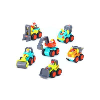 hola匯樂迷你口袋慣性工程車超值6款盒裝組 / 模型兒童玩具車 