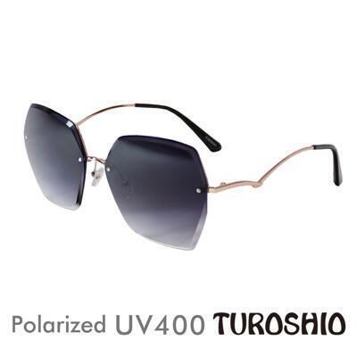 turoshio 不鏽鋼 高科技太空尼龍記憶鏡片太陽眼鏡 半框曲腳 黑水晶 h7147 c1 
