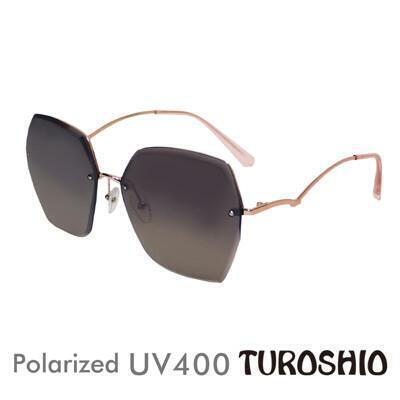 turoshio 不鏽鋼 高科技太空尼龍記憶鏡片太陽眼鏡 半框曲腳 茶水晶 h7147 c3 