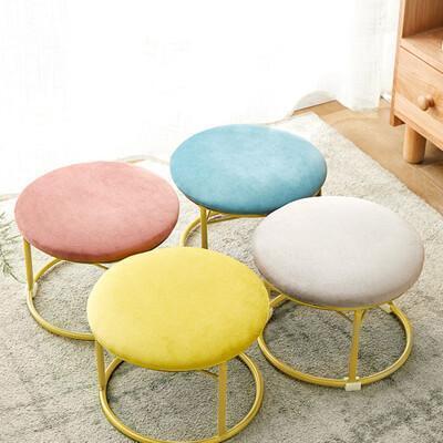 北歐簡約金框蘑菇椅 輕奢圓凳 矮凳 小椅 圓椅 沙發椅 小椅凳 