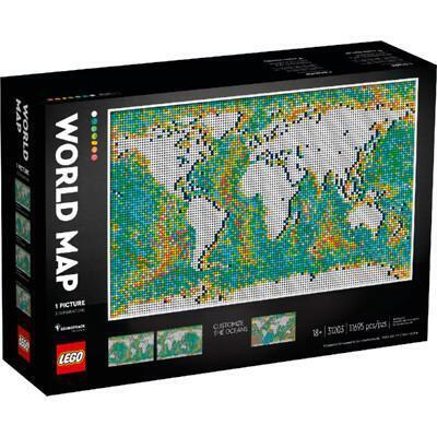lego 樂高 art - 世界地圖world map 31203 