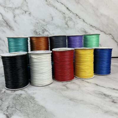 1mm 韓國蠟線-1米/3元 共38色 手工編織 項鍊掛繩 diy 手鍊 腳鍊 手工藝 皮繩 吊墬繩