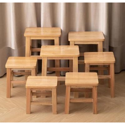 實木小凳子家用矮凳方凳小板凳木質換鞋凳簡約圓凳網紅客廳木凳子 