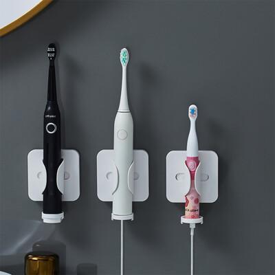 荷生活重力感應式免打孔獨立瀝水盤電動牙刷架 