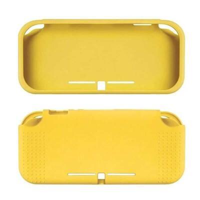 任天堂 ns switch lite nsl 主機半包矽膠套 黃 