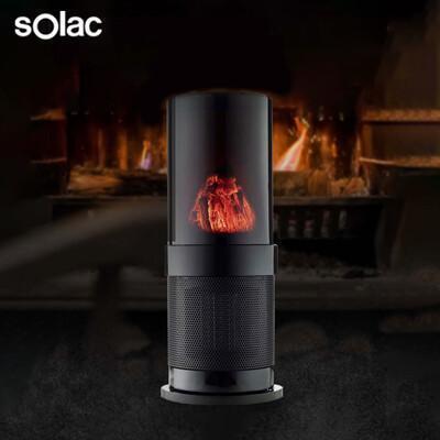 solac snp-a05b 3d復古壁爐陶瓷電暖器 公司貨 