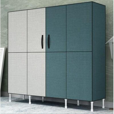 最新款衣櫃 簡易衣櫃 鋼管加粗加固布衣櫃 現代經濟型組裝衣櫥布藝 收納櫃子 