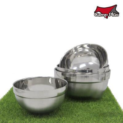 (買4贈袋) 304不鏽鋼隔熱碗_12cm (悠遊戶外) 