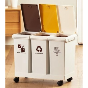 一鍵彈蓋多款容量 分類垃圾桶 24l 廚房垃圾桶 回收垃圾桶 移動式垃圾桶 分隔垃圾桶 垃圾桶