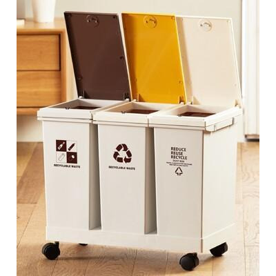 一鍵彈蓋多款容量 分類垃圾桶 24l 廚房垃圾桶 回收垃圾桶 移動式垃圾桶 分隔垃圾桶 垃圾桶 