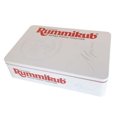 免費送沙漏拉密數字牌鐵盒旅行版 正版桌遊 rummikub alpine 有牌架 以色列麻將 