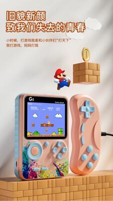 fb3533-1 新款炫彩馬卡龍懷舊500合一掌上複古遊戲機(雙打) 