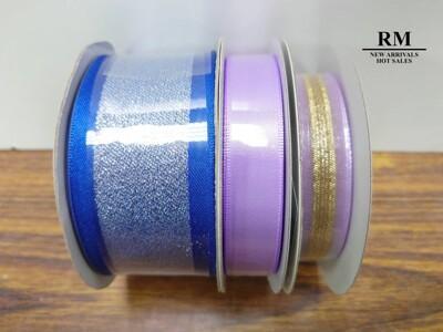 <特惠套組> 紫藍金剛鸚鵡套組 緞帶套組 禮盒包裝 蝴蝶結 手工材料 